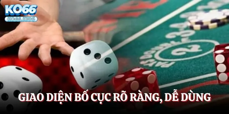 Giao diện bố cục rõ ràng, dễ dùng